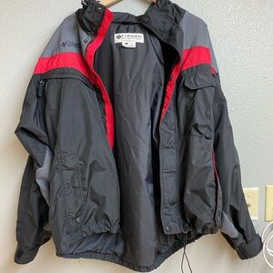 Columbia Gray and Red Outdoor Jacket